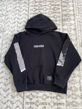Kingz Kimonos Flow Hoodie‎ - Black - Size L (Oversized Boxy Fit) BJJ Lifestyle